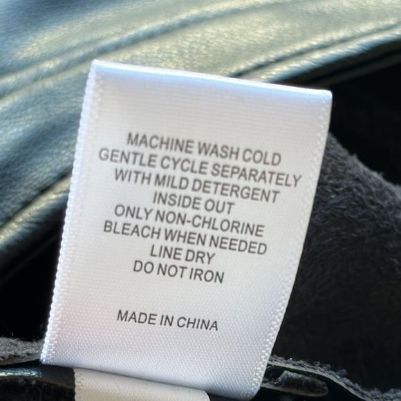 Marc New York black vegan leather super soft shirt jacket, size M - Picture 10 of 10